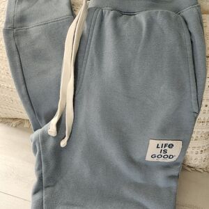 Life Is Good Mens' Slate Blue Drawstring Joggers